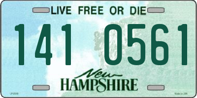 NH license plate 1410561