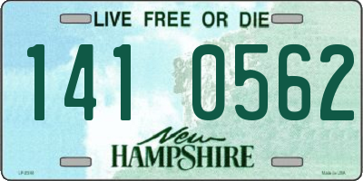 NH license plate 1410562