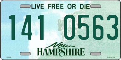 NH license plate 1410563