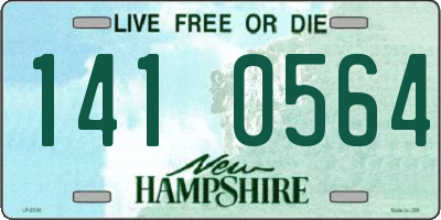 NH license plate 1410564