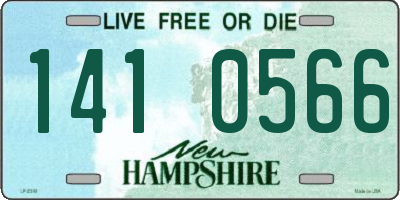 NH license plate 1410566