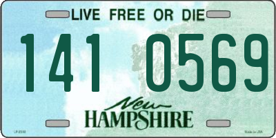 NH license plate 1410569