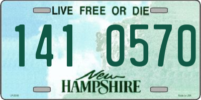 NH license plate 1410570
