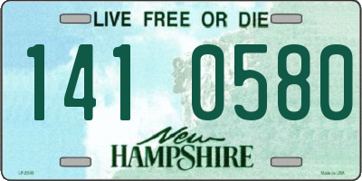 NH license plate 1410580