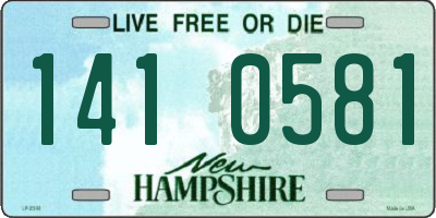 NH license plate 1410581