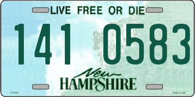 NH license plate 1410583