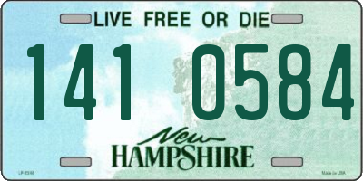 NH license plate 1410584
