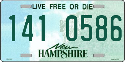 NH license plate 1410586