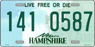 NH license plate 1410587