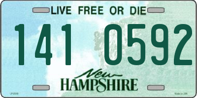 NH license plate 1410592