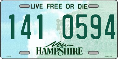 NH license plate 1410594