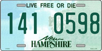NH license plate 1410598