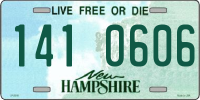 NH license plate 1410606