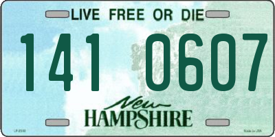 NH license plate 1410607