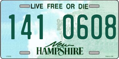 NH license plate 1410608