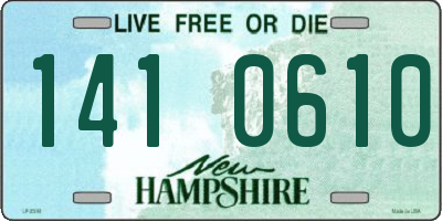 NH license plate 1410610