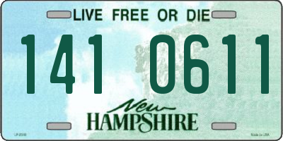 NH license plate 1410611