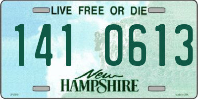 NH license plate 1410613