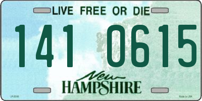 NH license plate 1410615