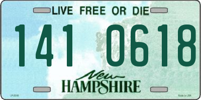 NH license plate 1410618