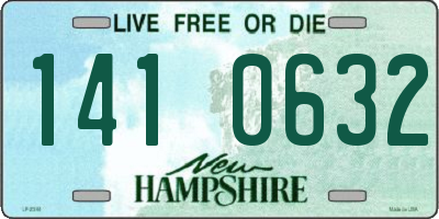 NH license plate 1410632