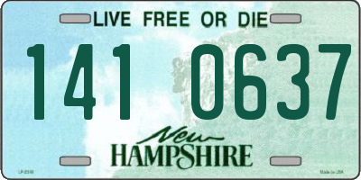 NH license plate 1410637