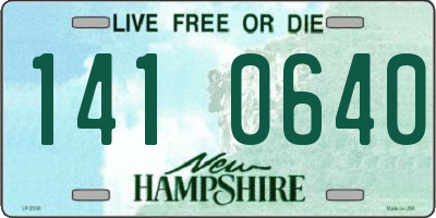 NH license plate 1410640