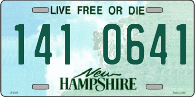 NH license plate 1410641