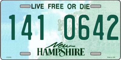 NH license plate 1410642