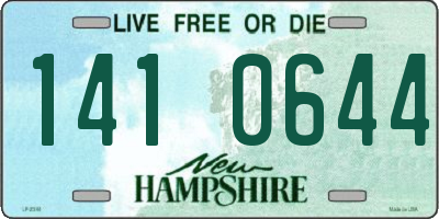 NH license plate 1410644