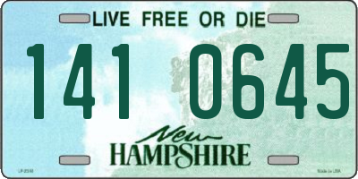 NH license plate 1410645