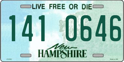 NH license plate 1410646