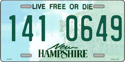 NH license plate 1410649