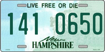 NH license plate 1410650