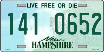 NH license plate 1410652