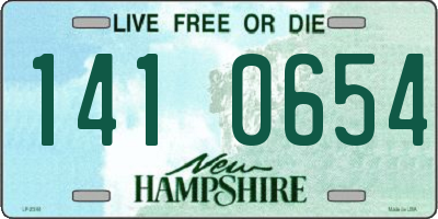 NH license plate 1410654