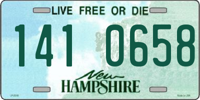 NH license plate 1410658
