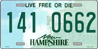 NH license plate 1410662