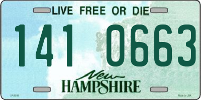 NH license plate 1410663