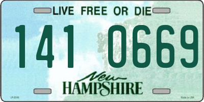 NH license plate 1410669