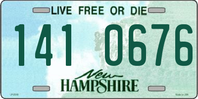 NH license plate 1410676