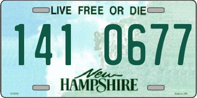 NH license plate 1410677