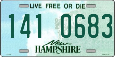 NH license plate 1410683