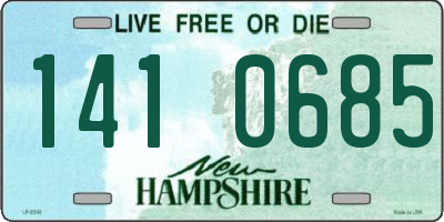NH license plate 1410685
