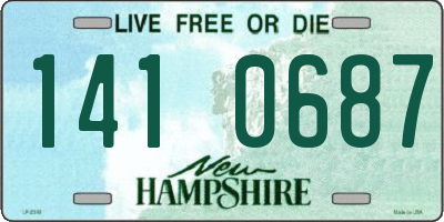 NH license plate 1410687