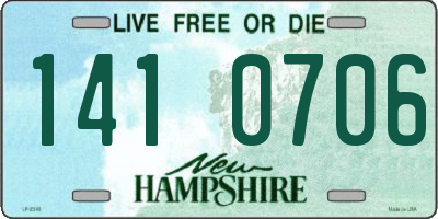 NH license plate 1410706