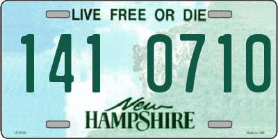 NH license plate 1410710