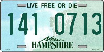 NH license plate 1410713