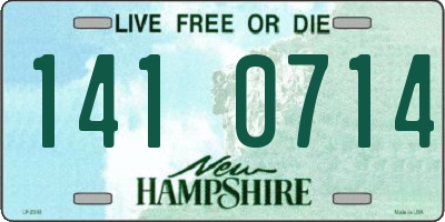 NH license plate 1410714