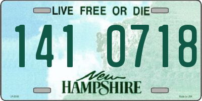 NH license plate 1410718